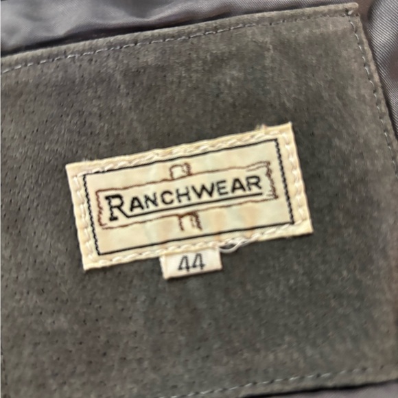 Ranchwear Men's Double Button Suede Blazer - Charcoal Size 44 - Picture 7 of 15